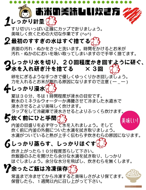 お米のおいしい炊き方