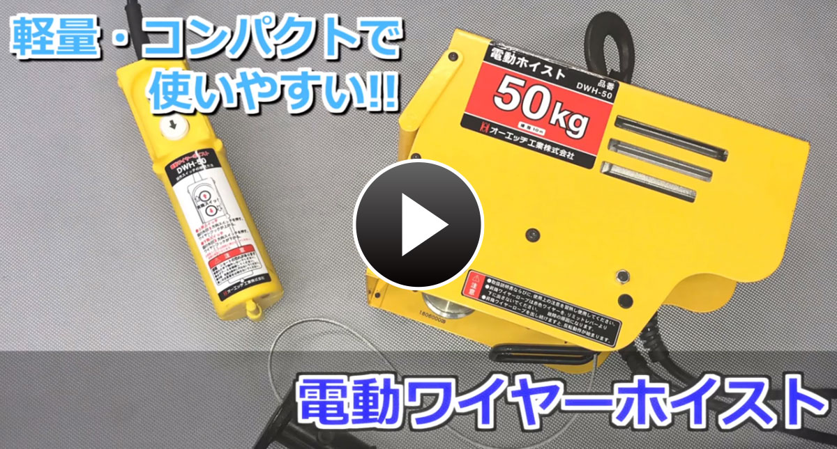 ＯＨ電動ワイヤーホイスト１００ｋｇ ＤＷＨ－１００ の通販 ホームセンター コメリドットコム