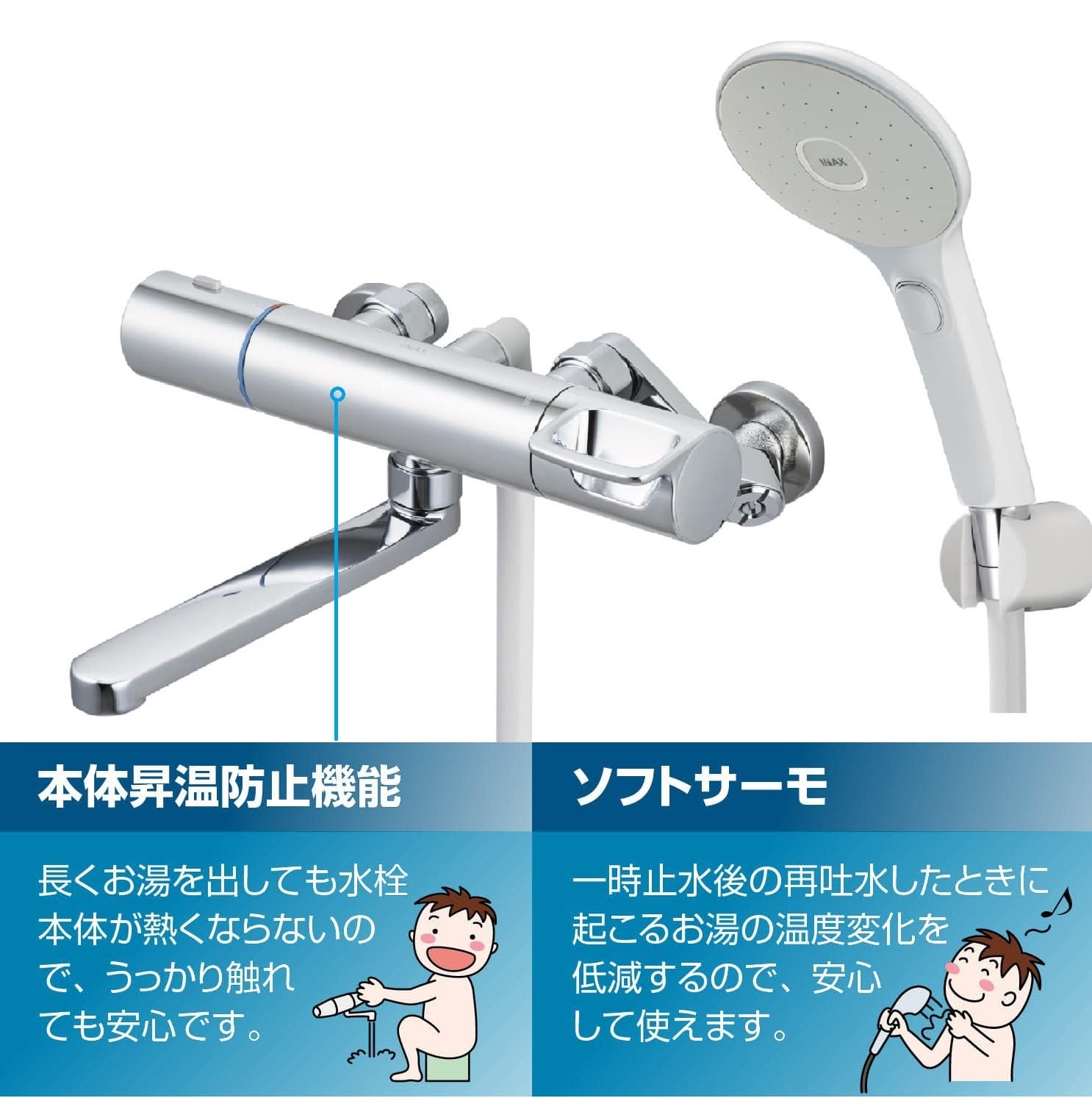 LIXIL INAX サーモスタットバス水栓 エコアクア