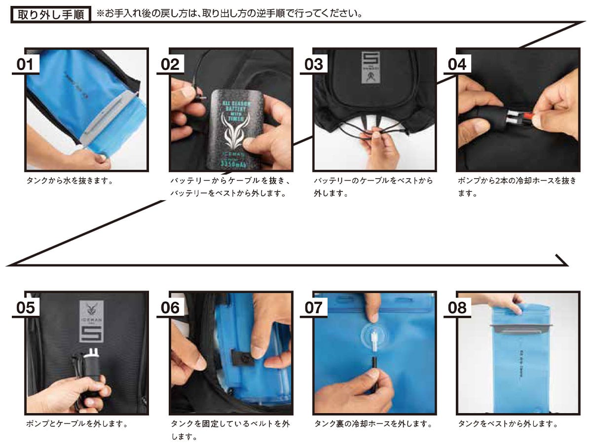 パーツの取り外し方