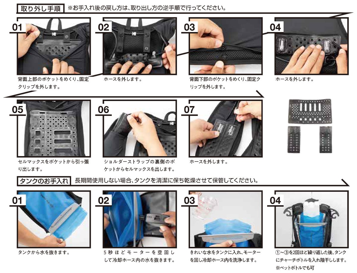 パーツの取り外し方