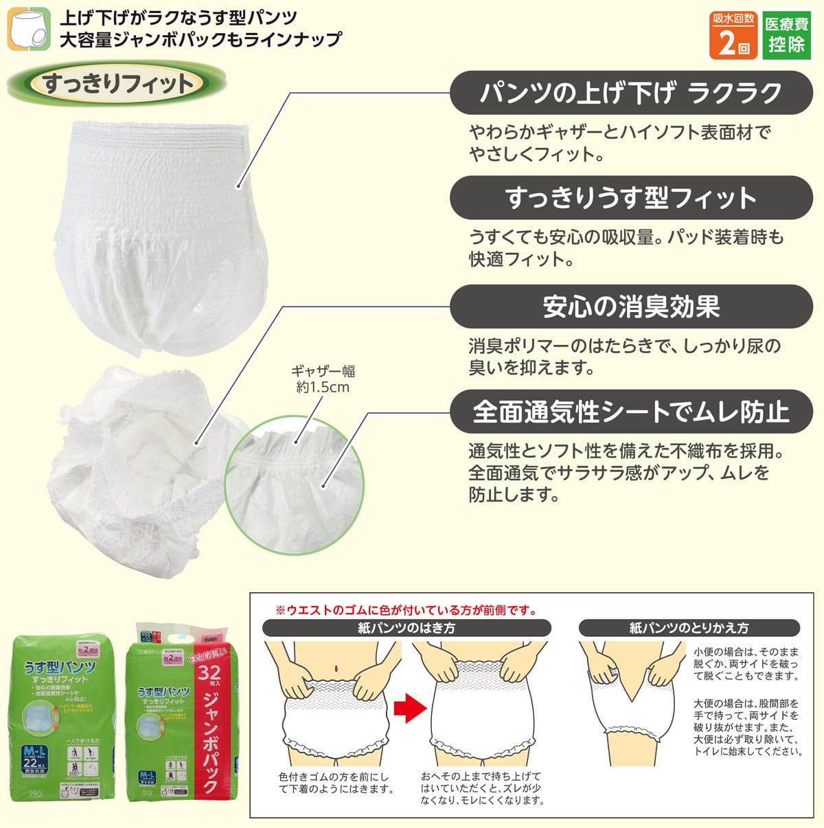 うす型パンツ