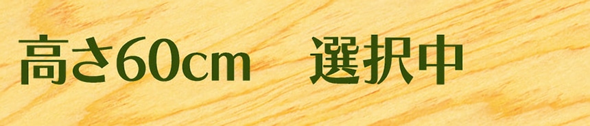 高さ60cm　選択中