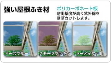 強い屋根ふき材