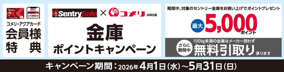 ポイントキャンペーン実施中！5/31までまで