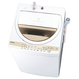 東芝　全自動洗濯機　7kg　インスティック　ピンクゴールド