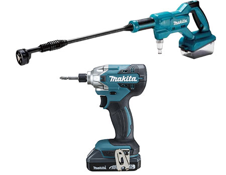 18V充電式インパクトドライバ+充電式洗浄機