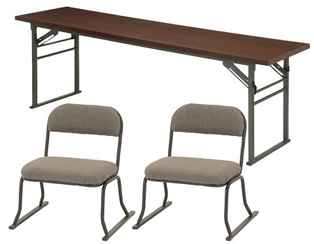 お座敷チェアに使える折りたたみテーブル＋お座敷チェア