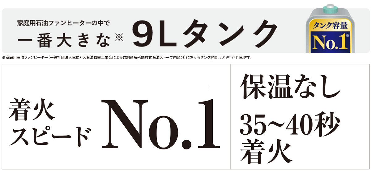 大容量9Lタンク搭載モデル　ダイニチLタイプ