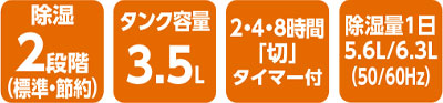 暖房の目安　木造和室20畳まで　プレハブ洋室33畳まで