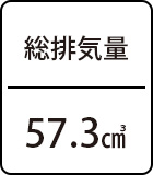 総排気量 :57.3㎤