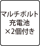 マルチボルト充電池×2個付き