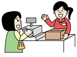 お支払いも店舗で可能