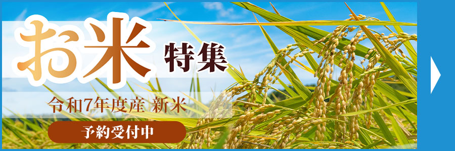 お米特集　令和7年度産　新米　予約受付中