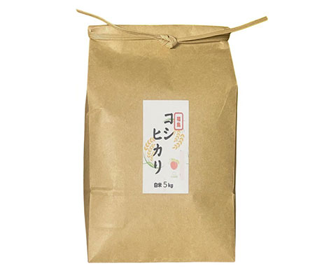 令和７年度　福島県産コシヒカリ　精米5kg