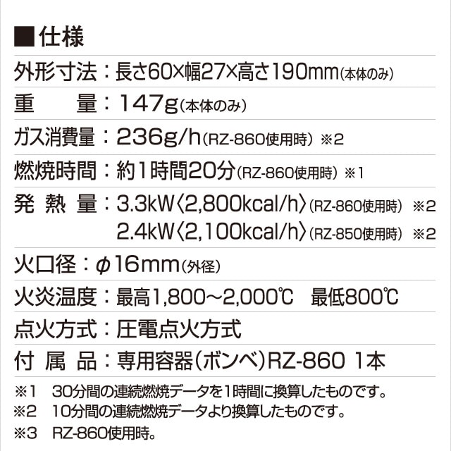 パワートーチ RZ-832