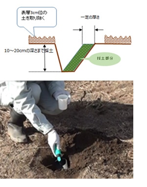 土壌の採取方法