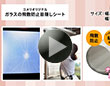 ガラスの飛散防止目隠しシート